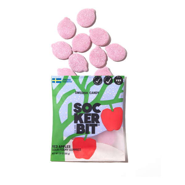 Red Apples Sour Foamy Gummies