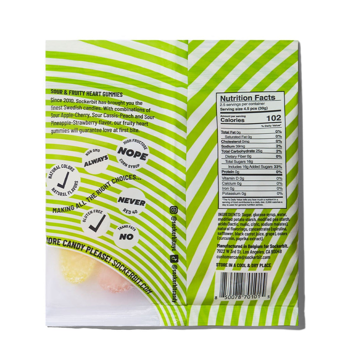Sour & Fruity Heart Gummies