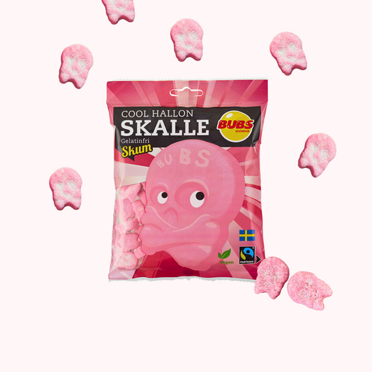Bubs Sour Raspberry Micro Skulls