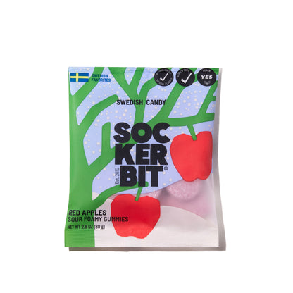 Red Apples Sour Foamy Gummies