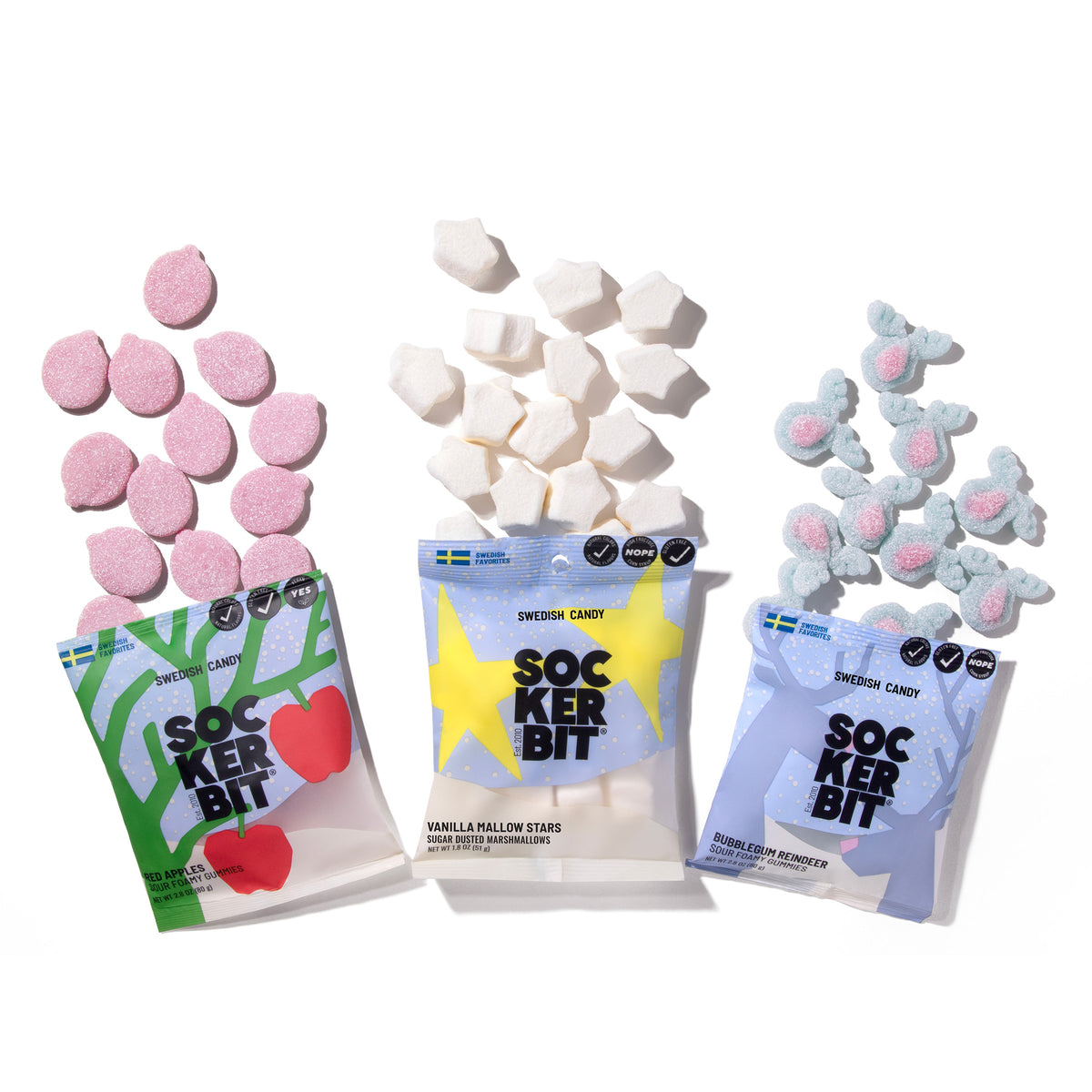 Red Apples Sour Foamy Gummies