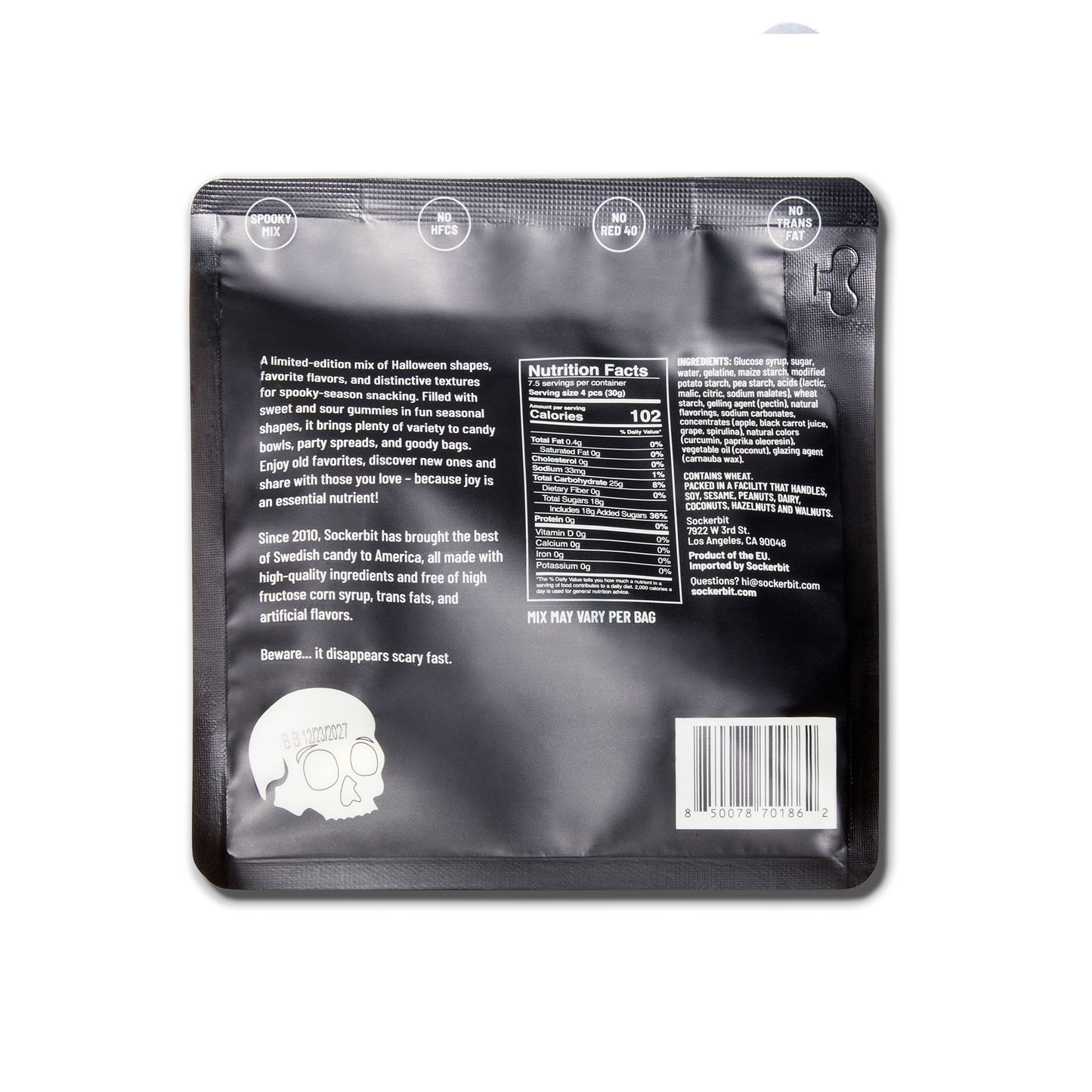 Spooky Gummy Mix Candy Pouch