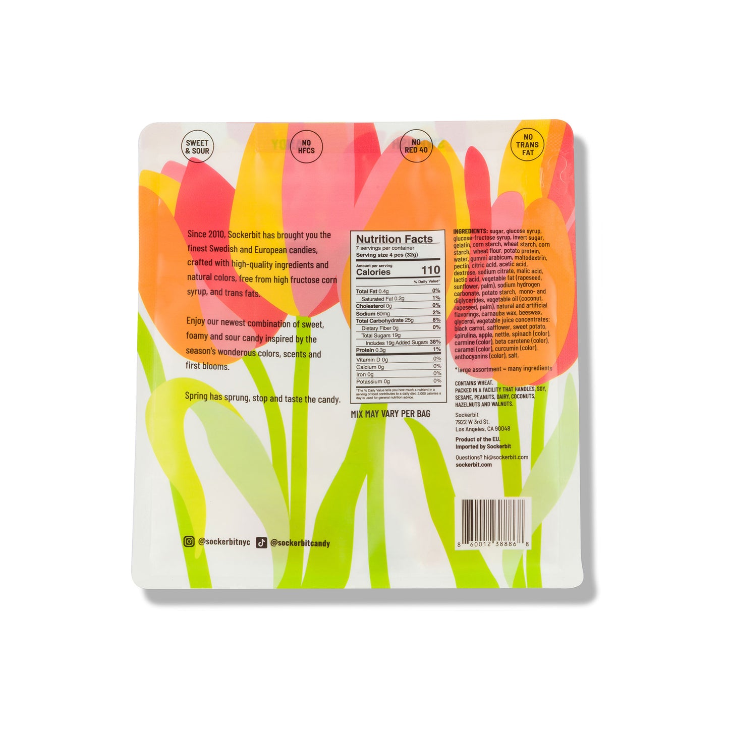 Spring Mix Swedish Candy Pouch