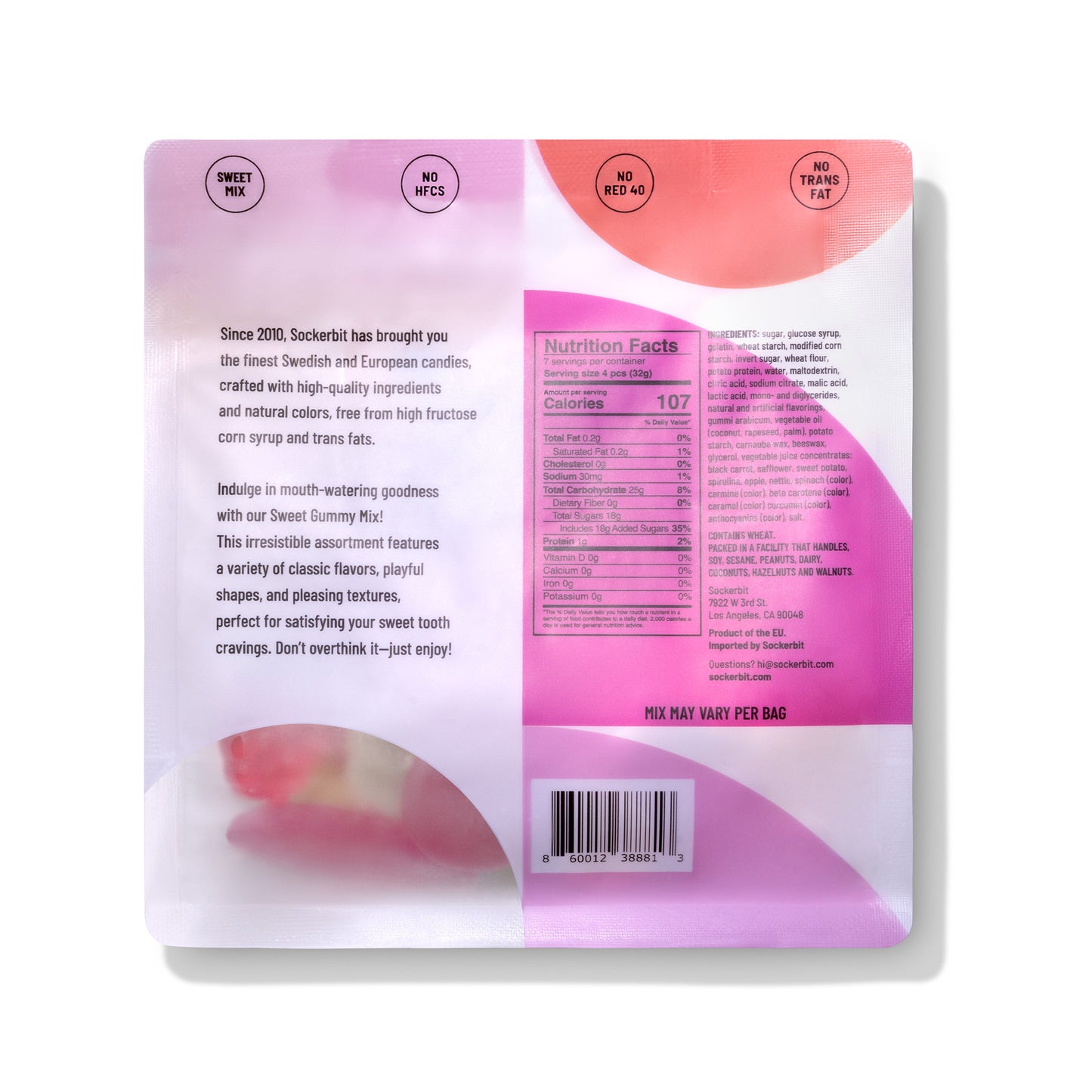 Sweet Mix Swedish Candy Pouch