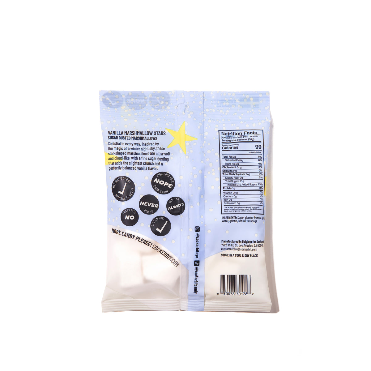 Vanilla Mallow Stars Sugar-Dusted Marshmallows
