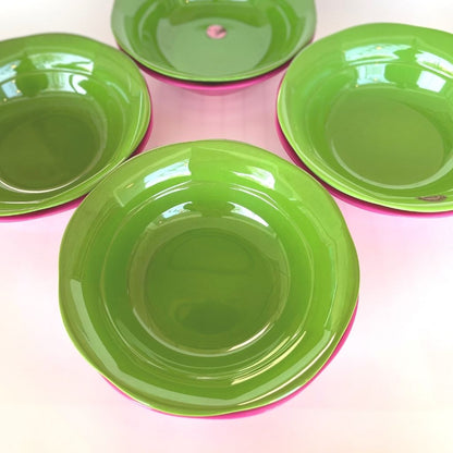Green Soup Bowl Melamine set of 4