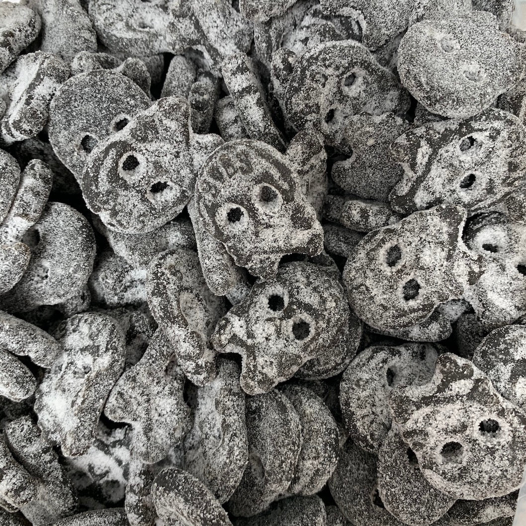 Super salty mini skulls sockerbit