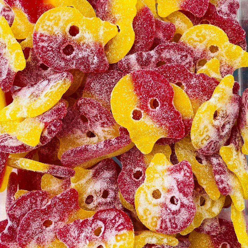 Sour Peach Skulls Sockerbit Swedish Candy
